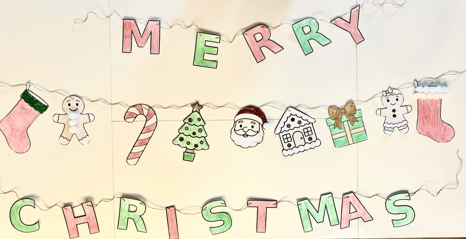 Merry Christmas Garland Craft