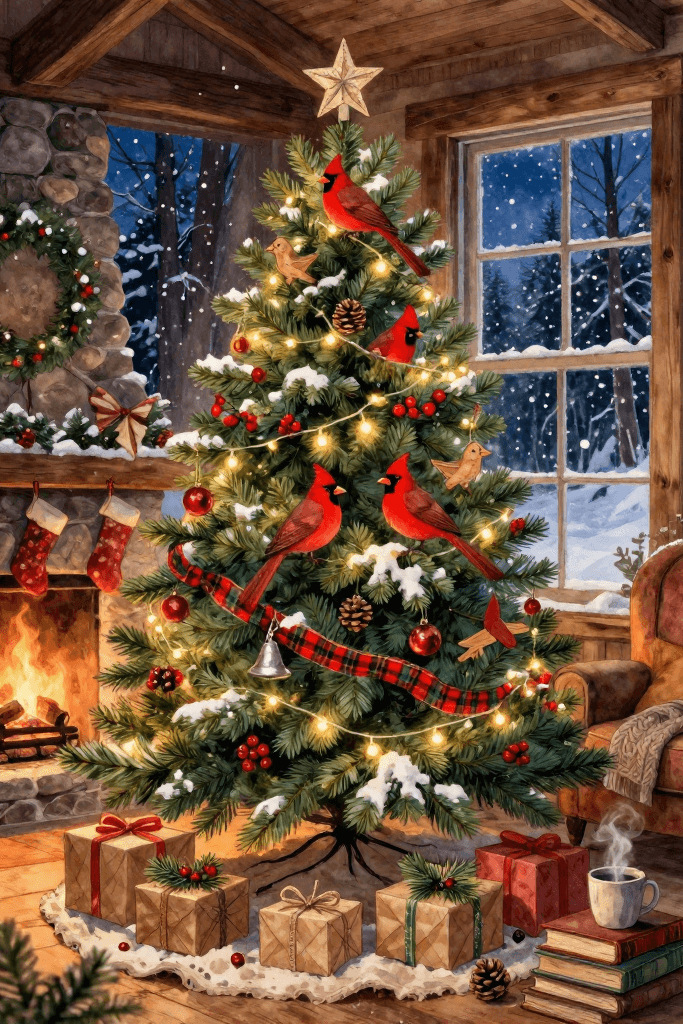 Red Cardinal Tree Ecard