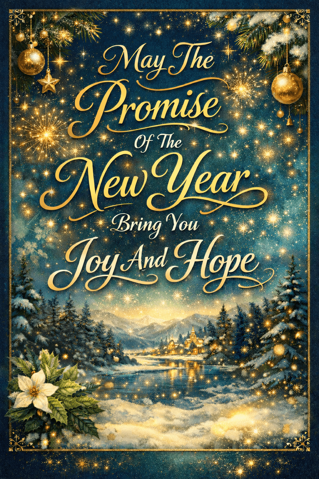 promise of the new year hope and joy Ecard