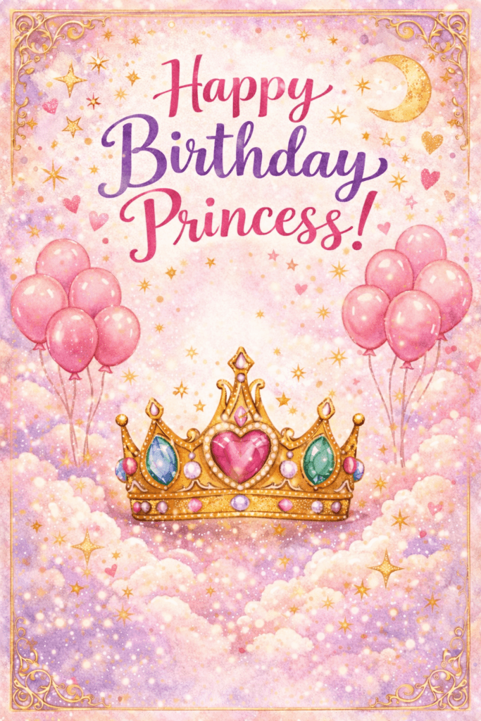 happy birthday princess Ecard