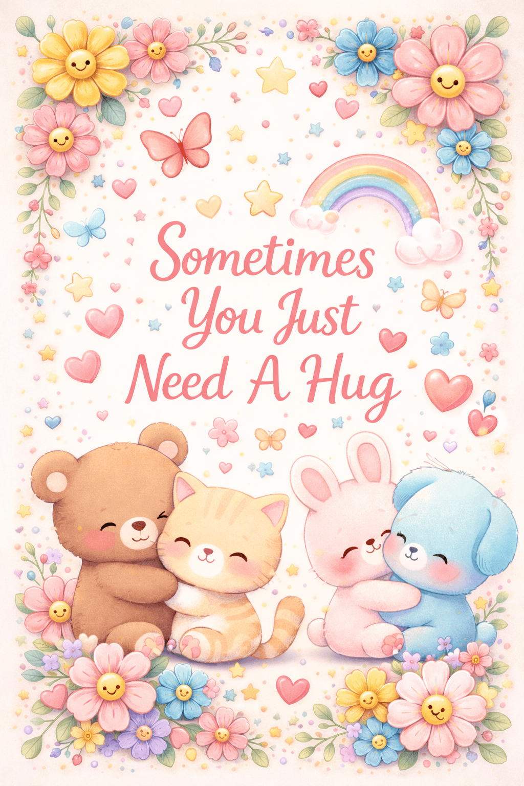 sometimes you just need a hug ecard