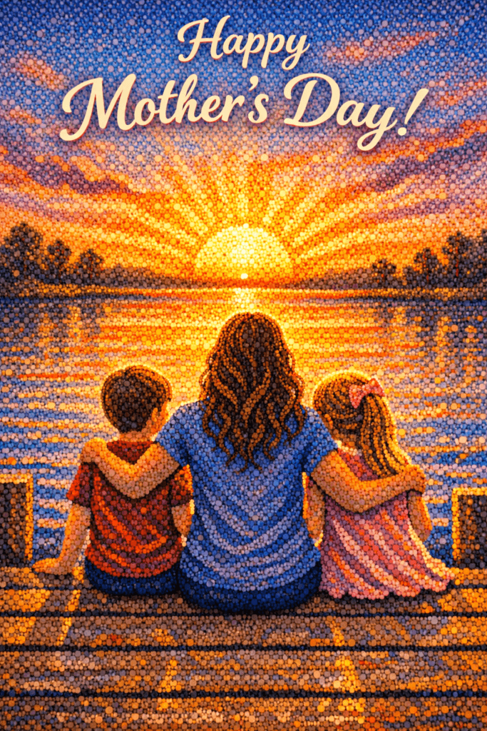 Happy Mother's Day Sunset Card