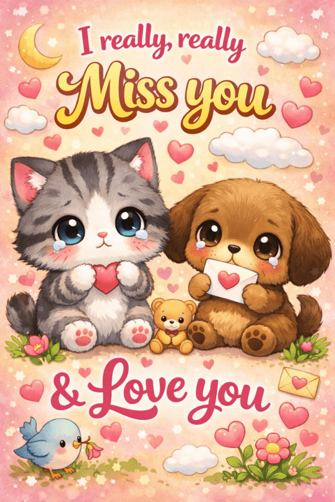 I really really miss you cute animals
