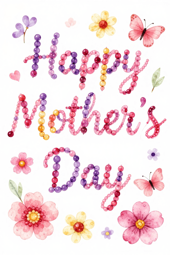Happy Mother's Day Beaded Ecard