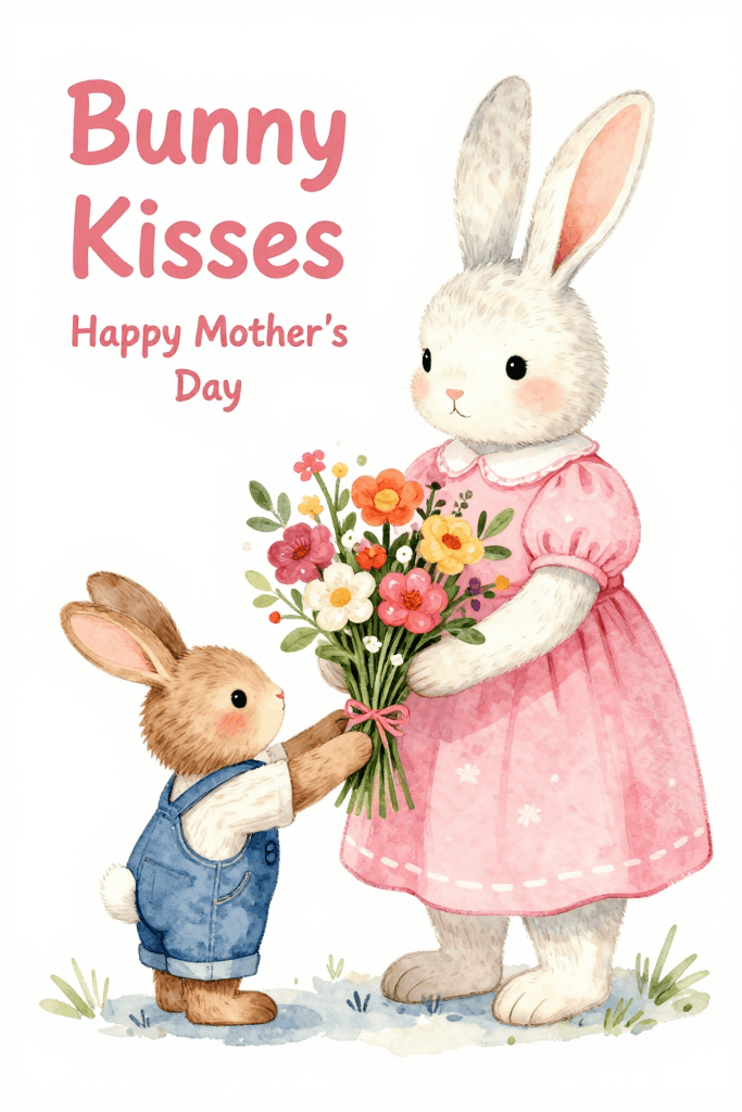 Happy Mother's Day Bunny Kisses Ecard