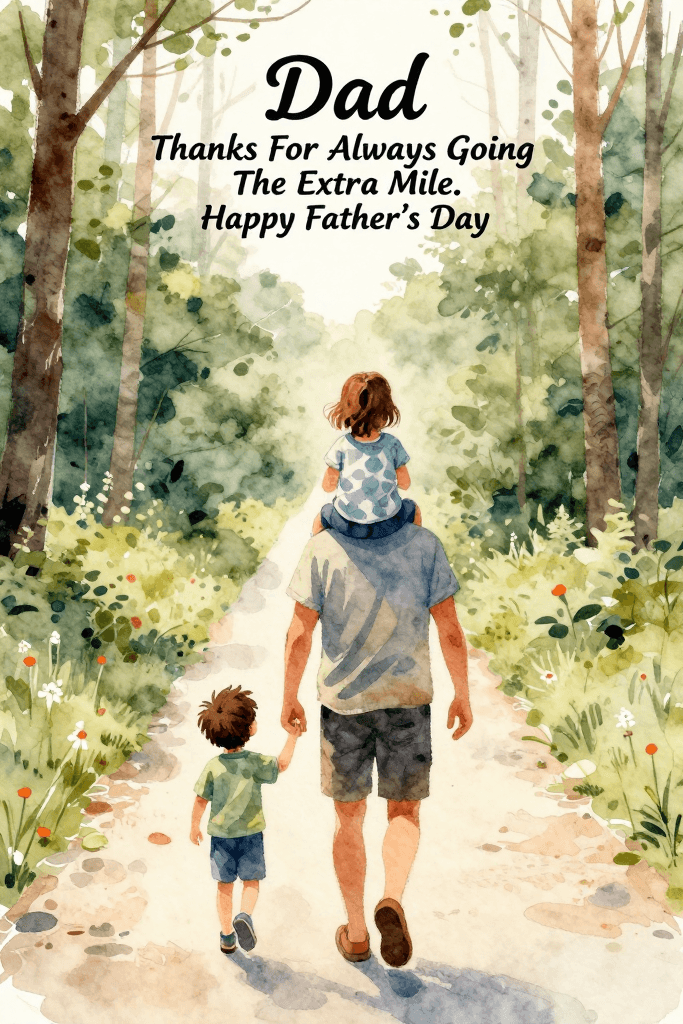 Extra Mile Father's Day Ecard