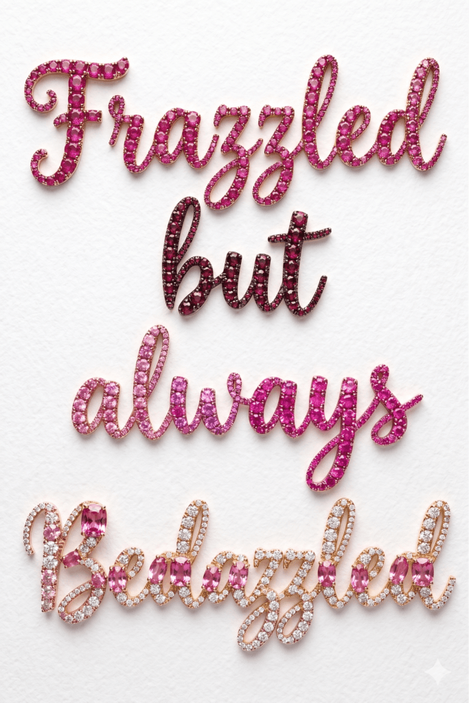 Frazzled But Always Bedazzled Ecard