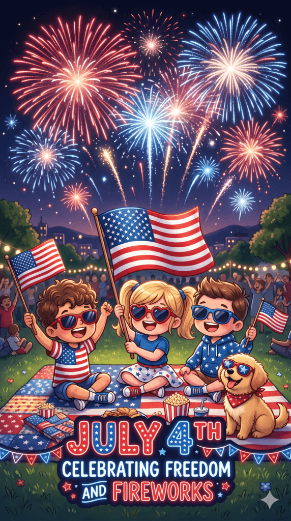 Freedom And Fireworks Ecard