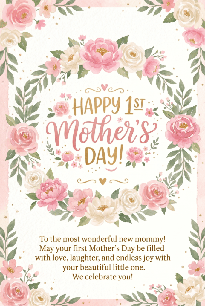 Happy 1st Mother's Day Ecard