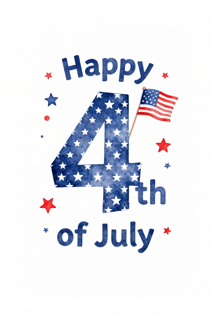 Red White And Blue 4th Of July Ecard