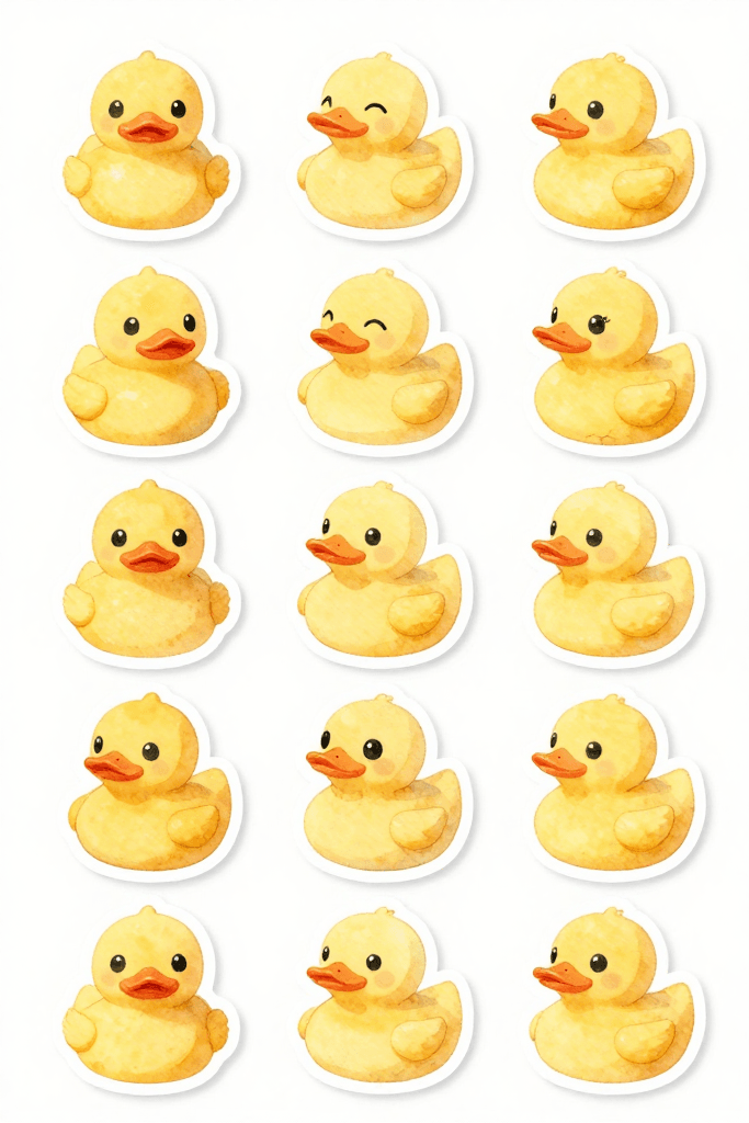 Rubber Duck Stickers Printable