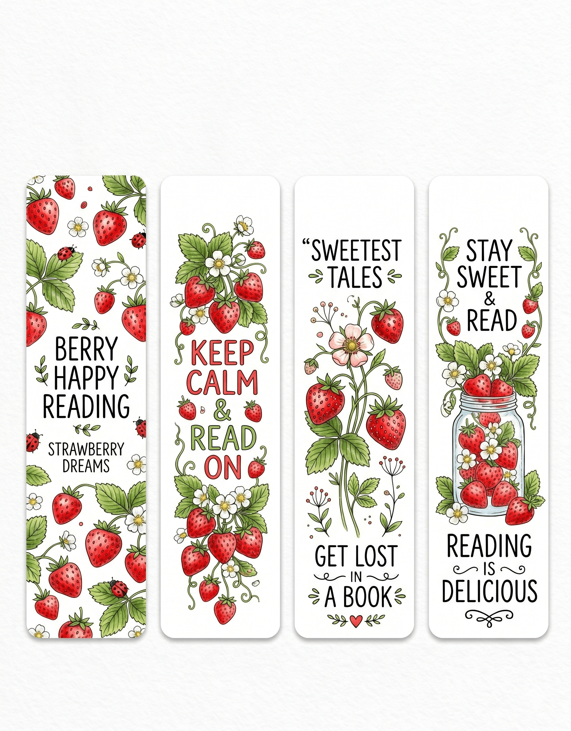 Strawberry Bookmarks
