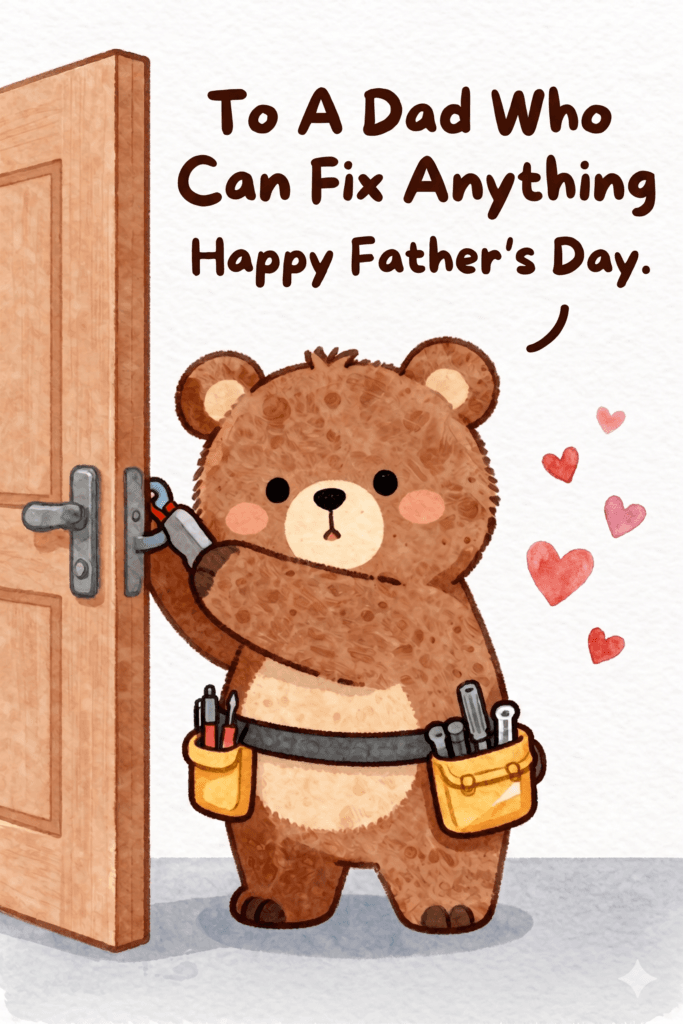 To A Dad Who Can Fix Anything Father's Day Ecard