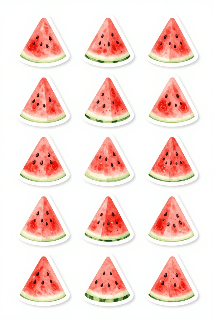 Watermelon Stickers Printable