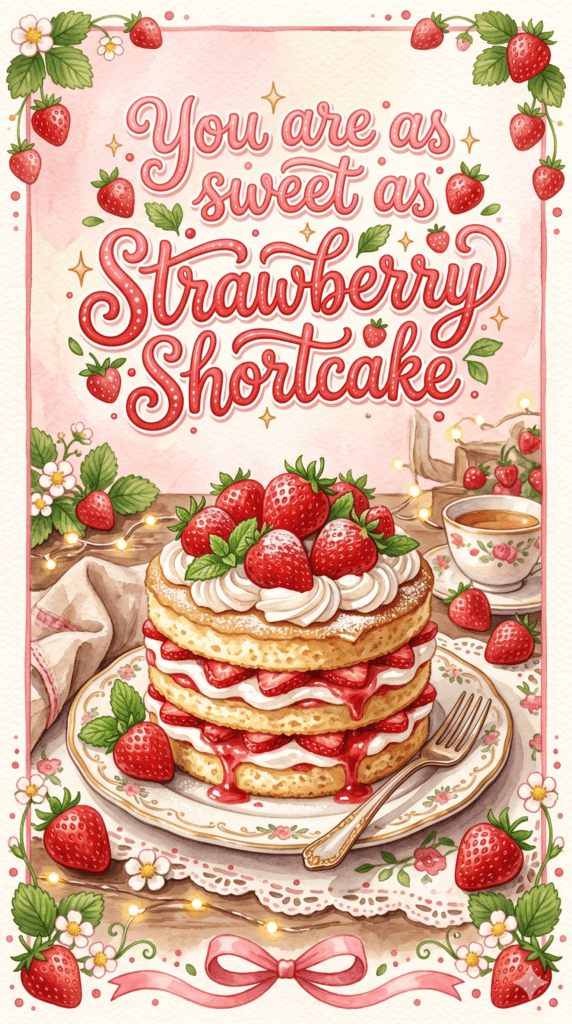 You Are As Sweet As Strawberry Shortcake Ecard