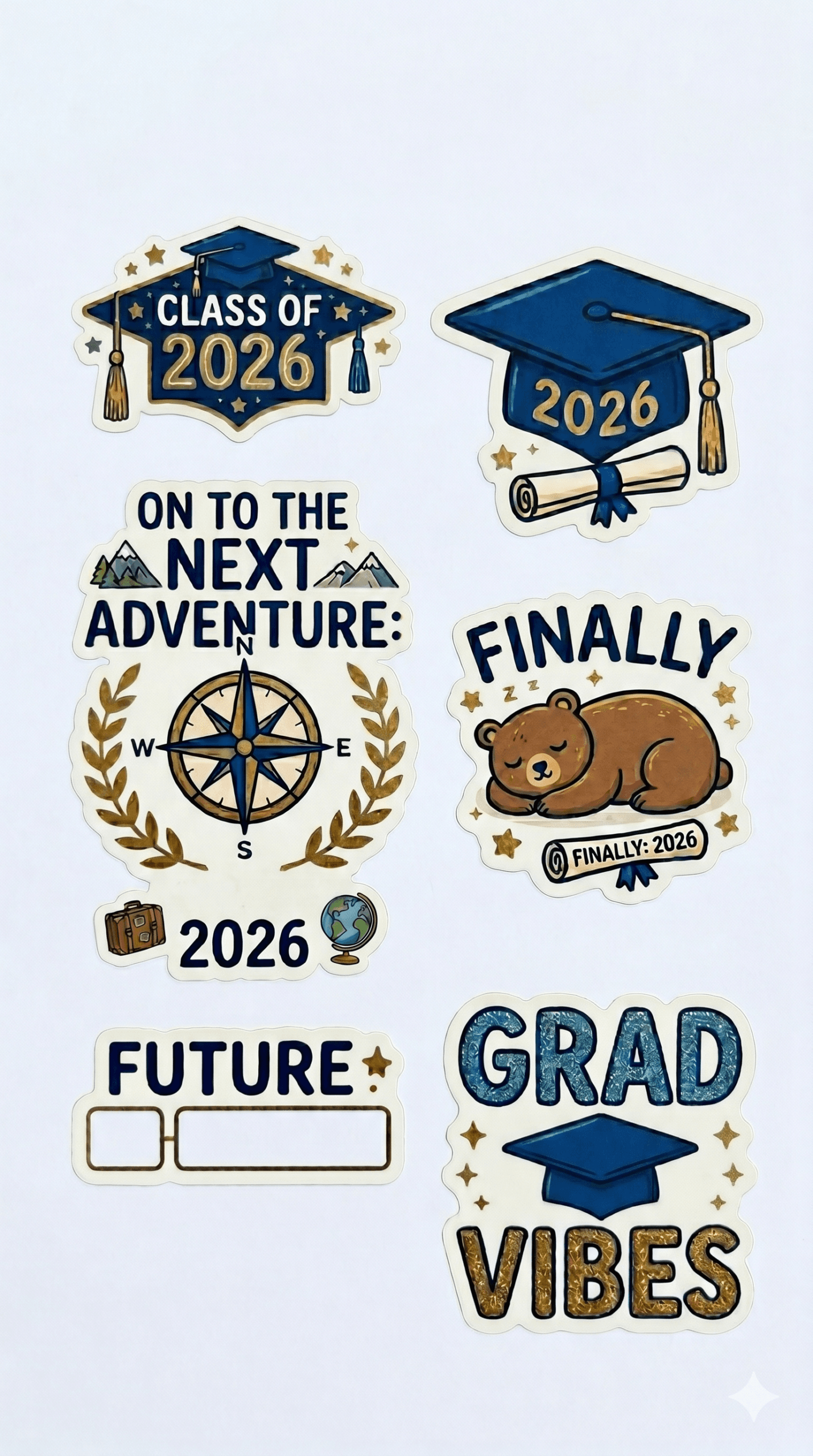 Graduation 2026 Stickers Printable