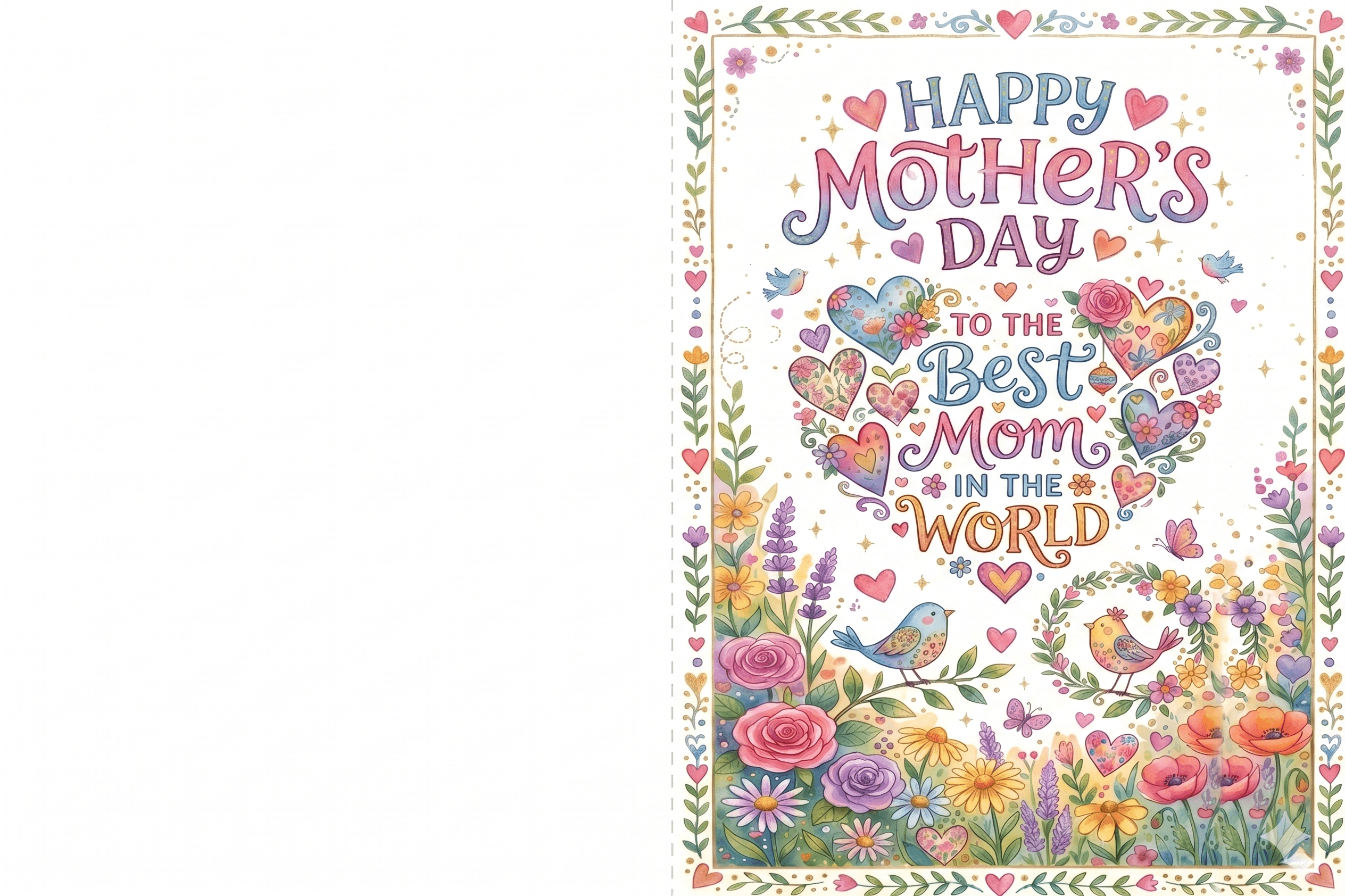 Best Mom In The World Mother's Day Printable Card