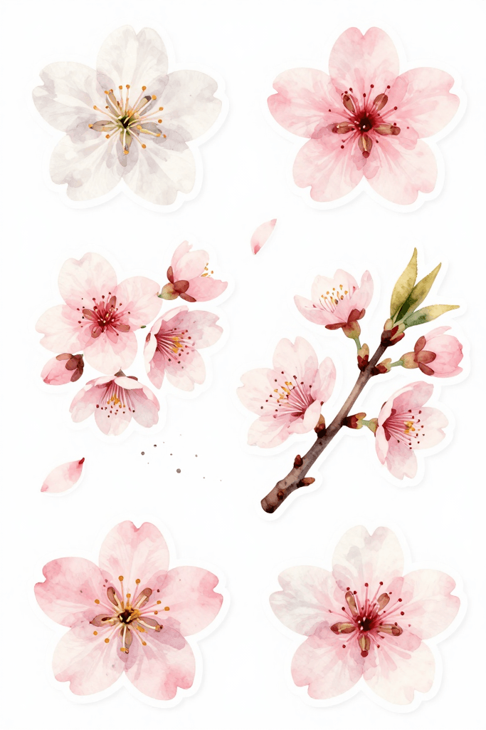 Cherry Blossom Stickers Printable