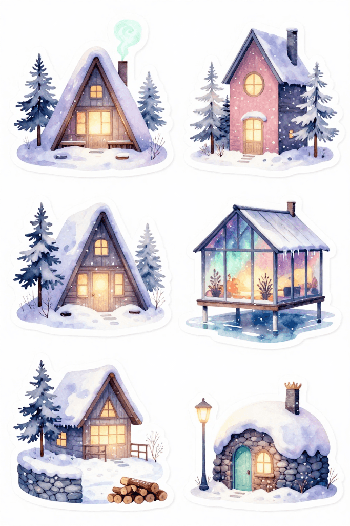 Cozy Cottage Stickers Printable