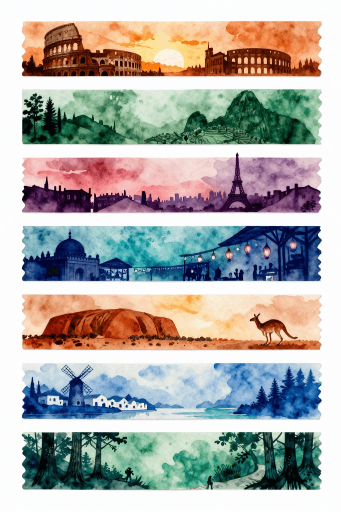 Travel Location Stickers 2 Printable