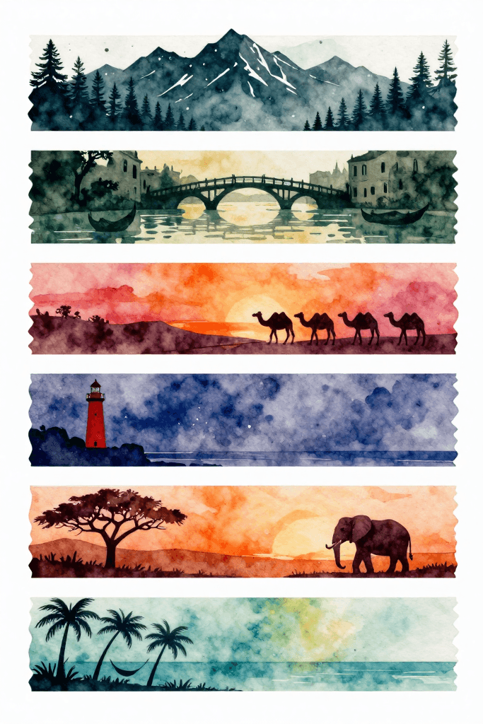 Travel Location Stickers Printable