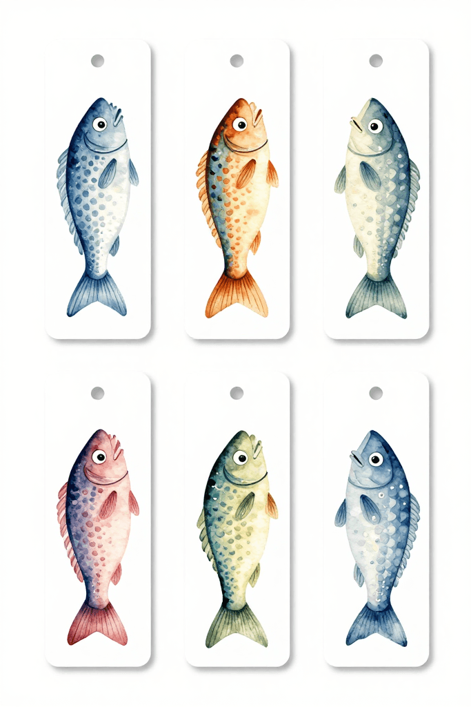 Fish Bookmarks Printable