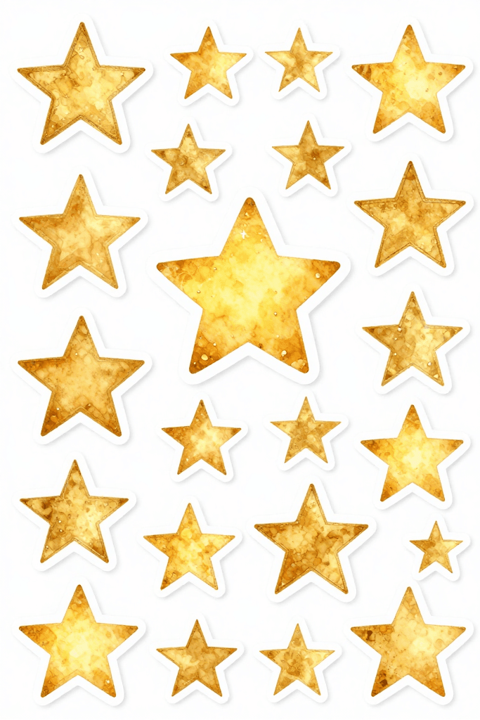 Gold Star Stickers Printable