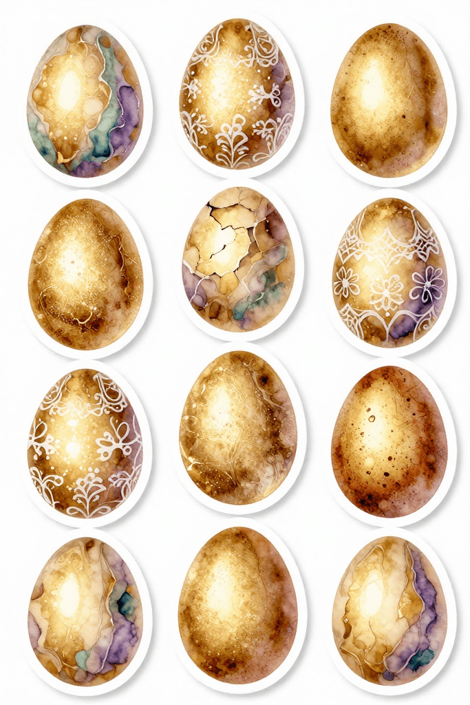 Golden Egg Stickers Printable