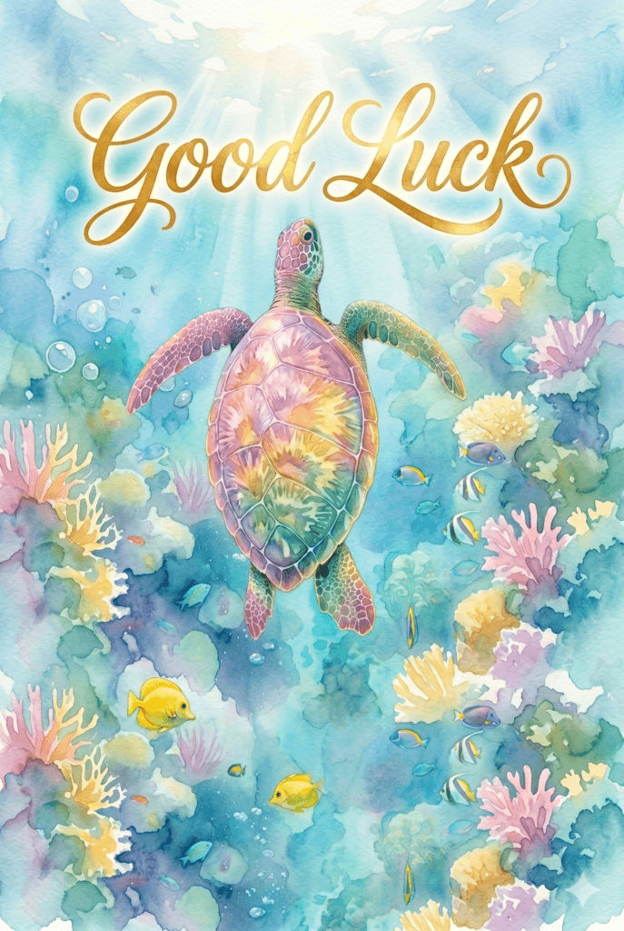 Good Luck Turtle Ecard