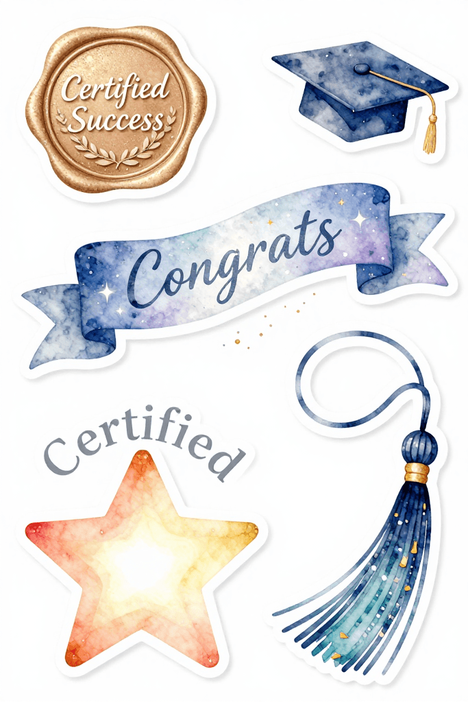 Certified Success Stickers Printable