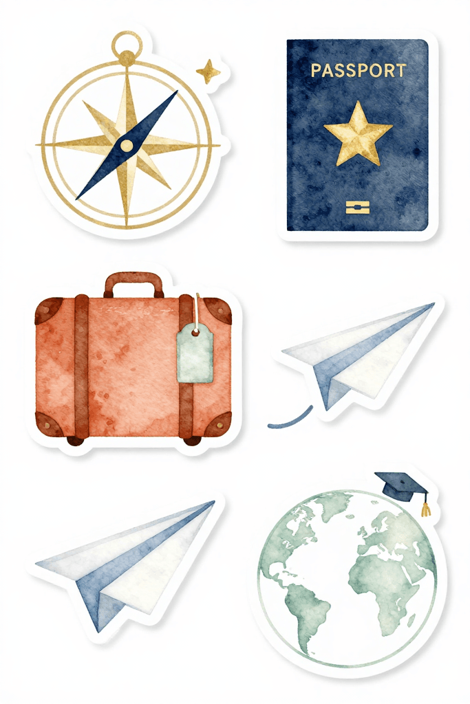 Graduation Travel Stickers Printable