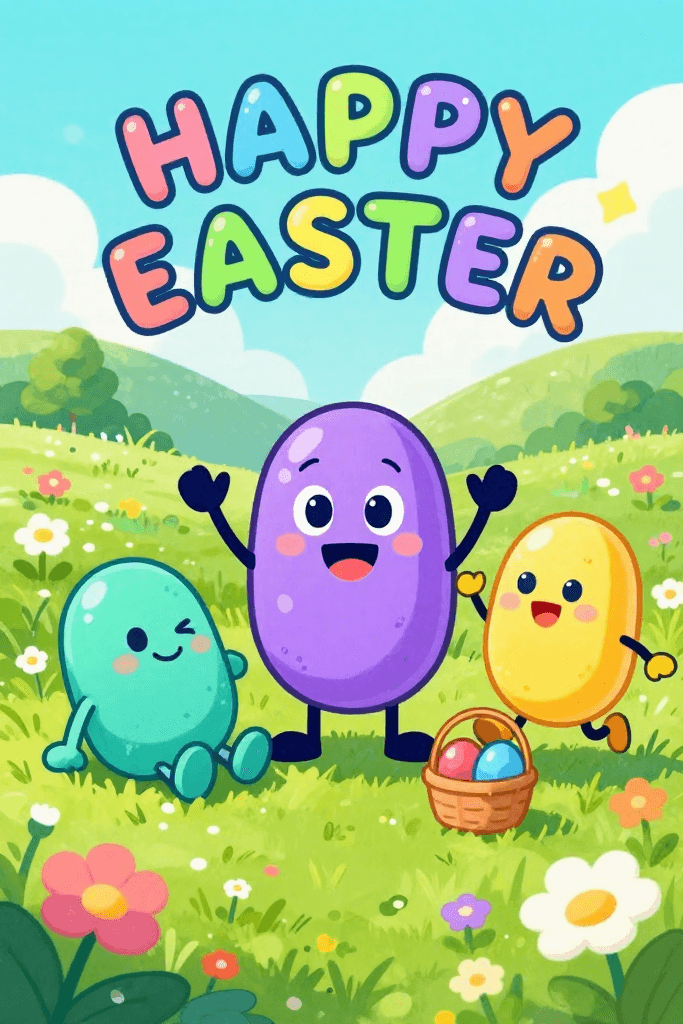 Happy Easter Jelly Beans Ecard