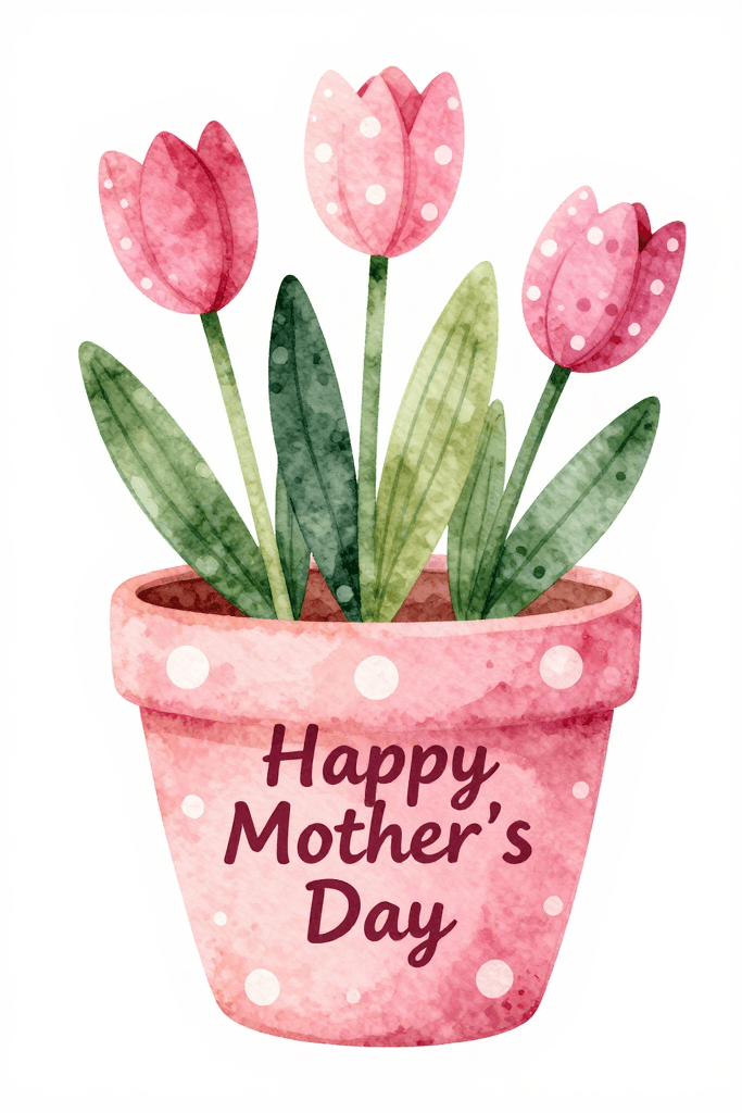 Pink Tulips Happy Mother's Day Ecard