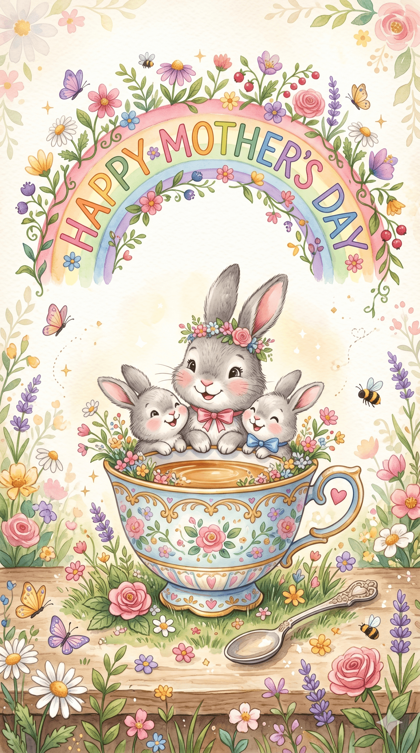 Whimsical Happy Mother's Day Ecard