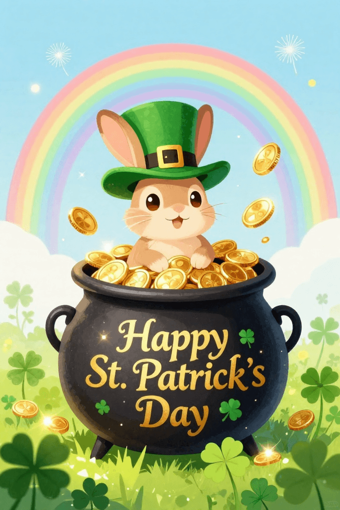 Happy St. Patrick's Day Hare Ecard