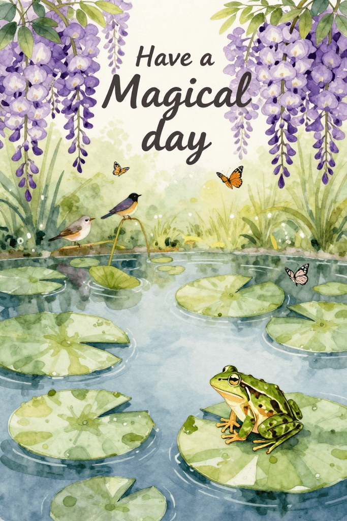 Have A Magical Day Lily Pads Ecard