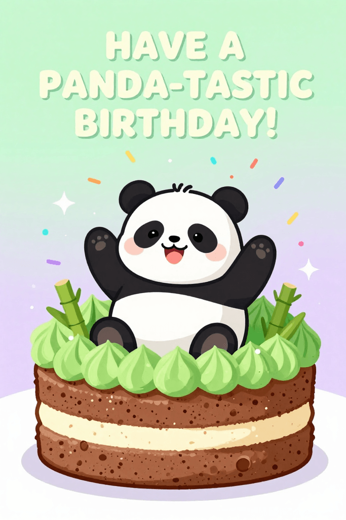 Have A Panda-Tastic Birthday Ecard