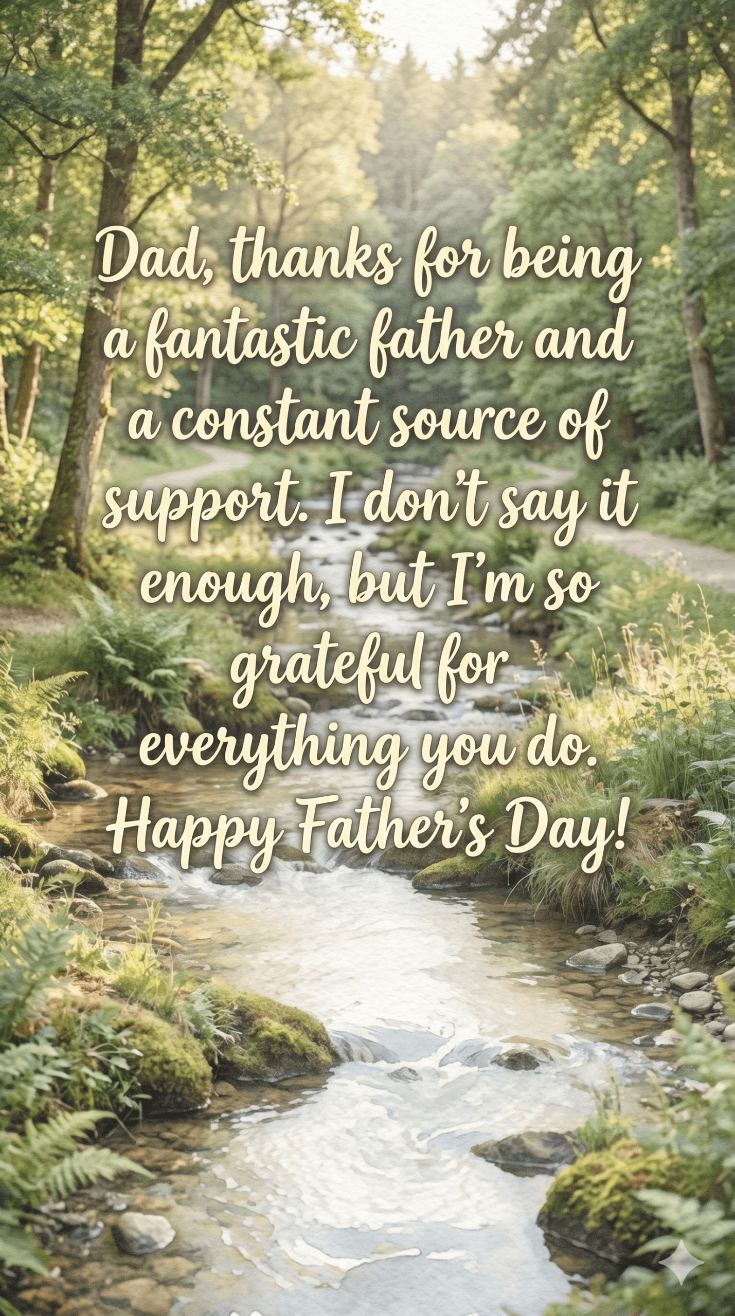 Heartfelt Happy Father's Day Ecard