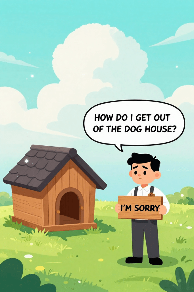 Get Out Of The Dog House Sorry Ecard