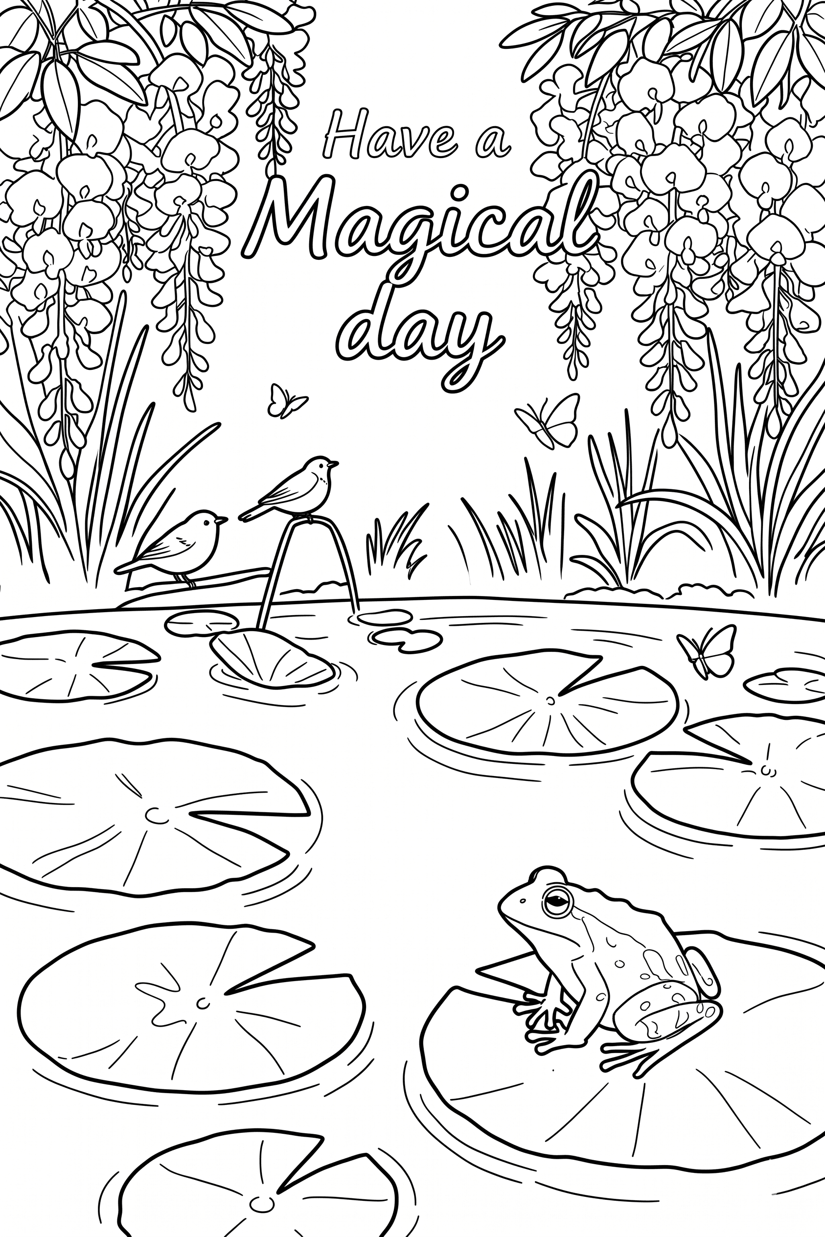 Magical Day Coloring Page Printable