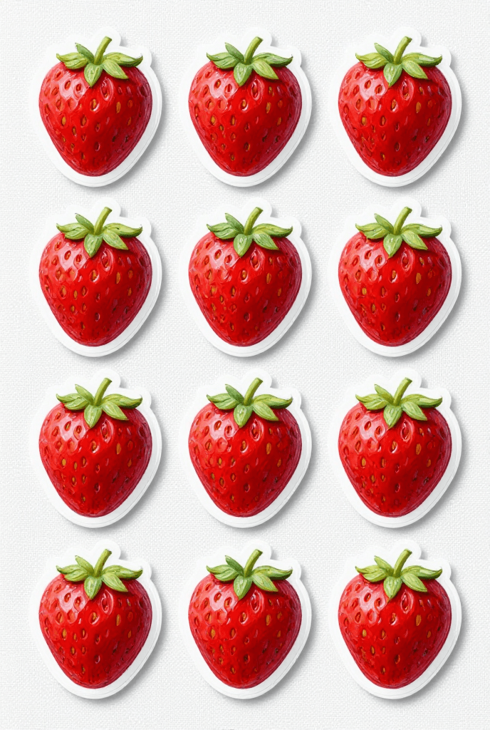 Strawberry Stickers Printable