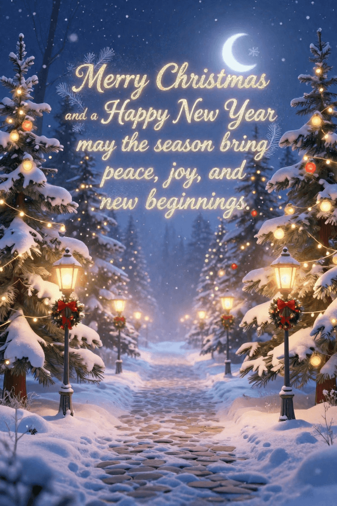 Merry Christmas And A Happy New Year Ecard
