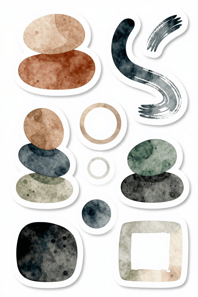 Neutral Aesthetic Stickers Printables
