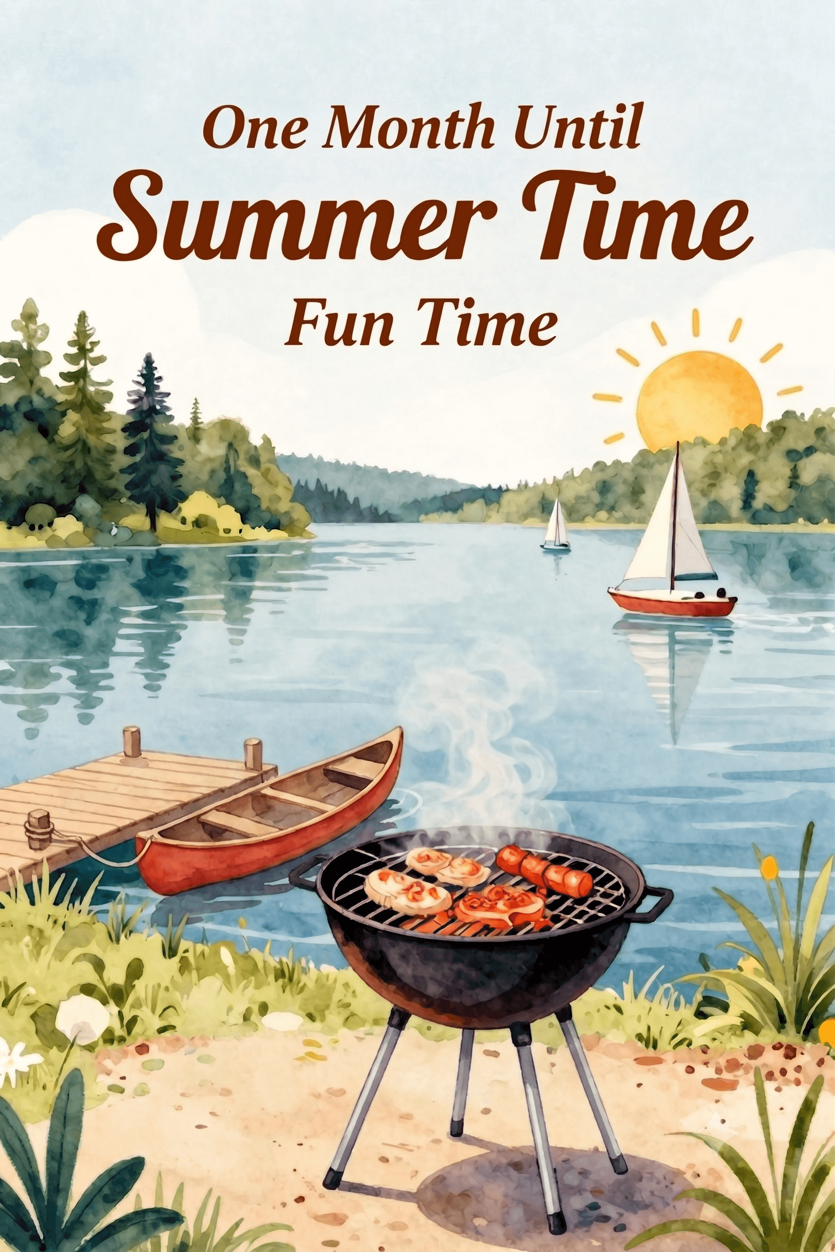 One Month Until Summer Ecard