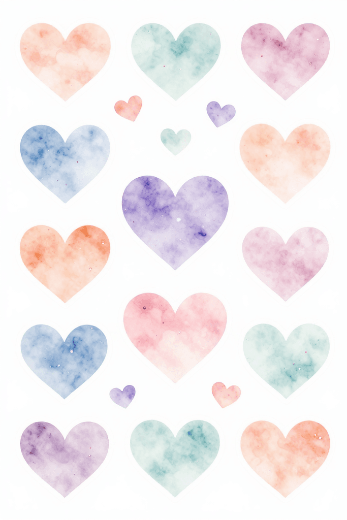 Heart Stickers Printable