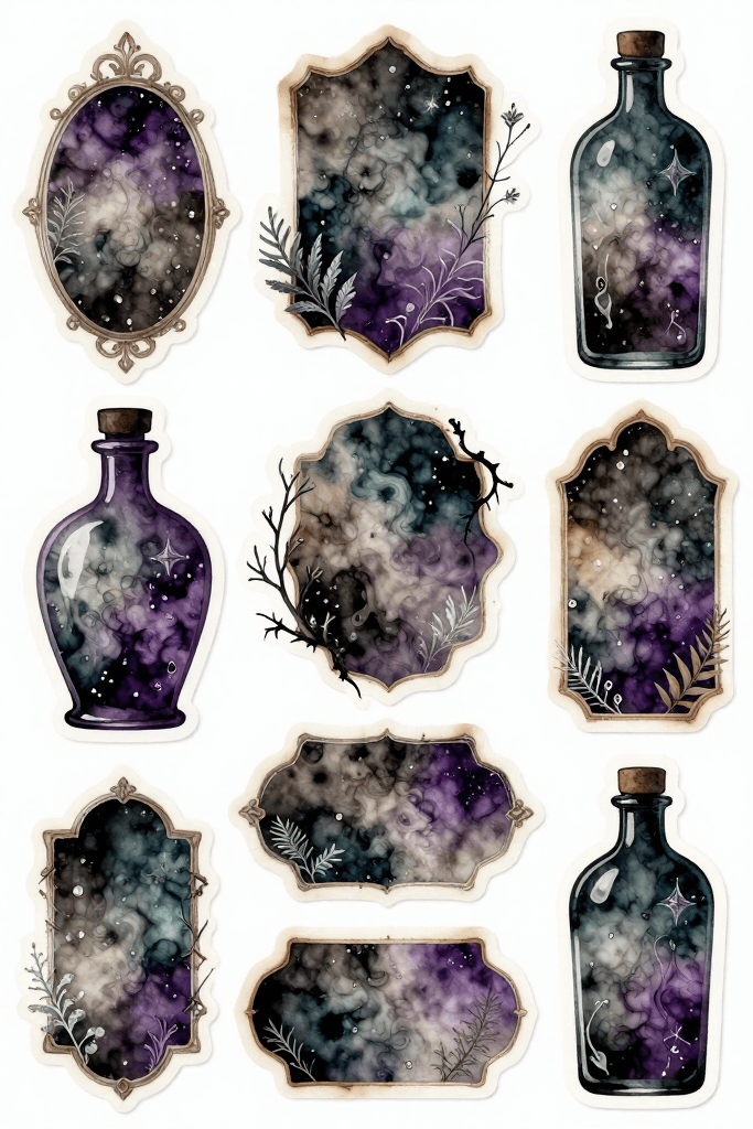 Spooky Label Stickers Printable