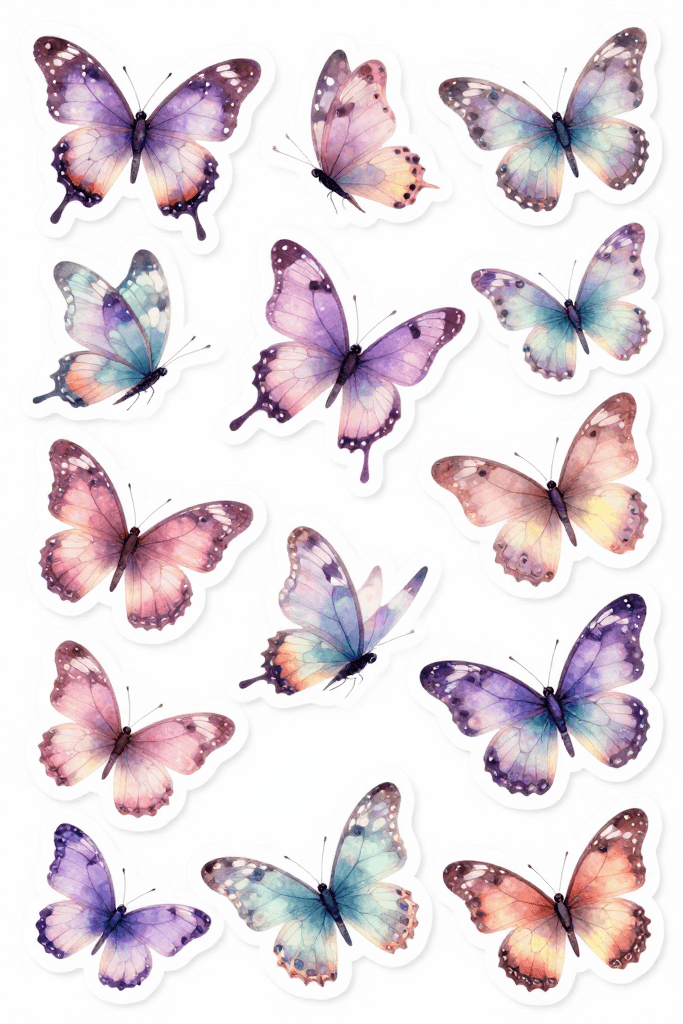 Butterfly Stickers Printable