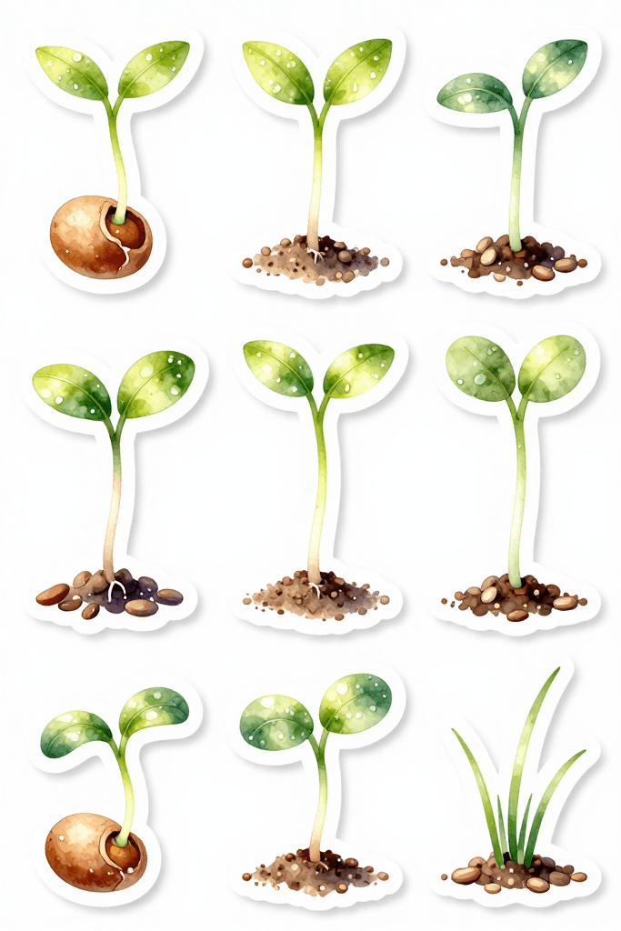 Sapling Stickers Printable
