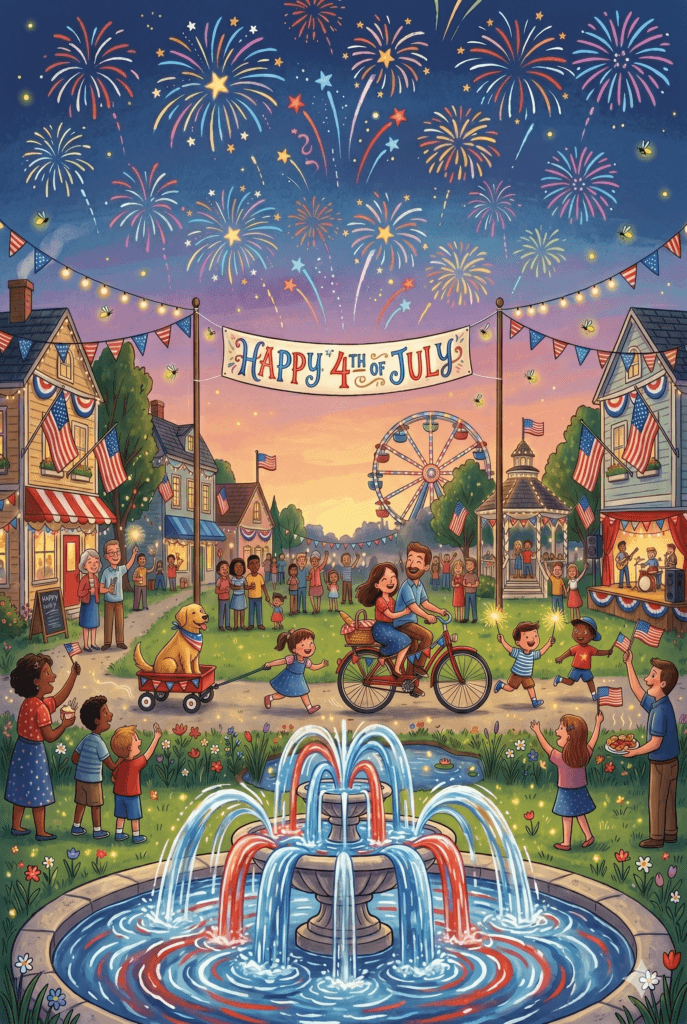 Town Center 4th Of July Ecard