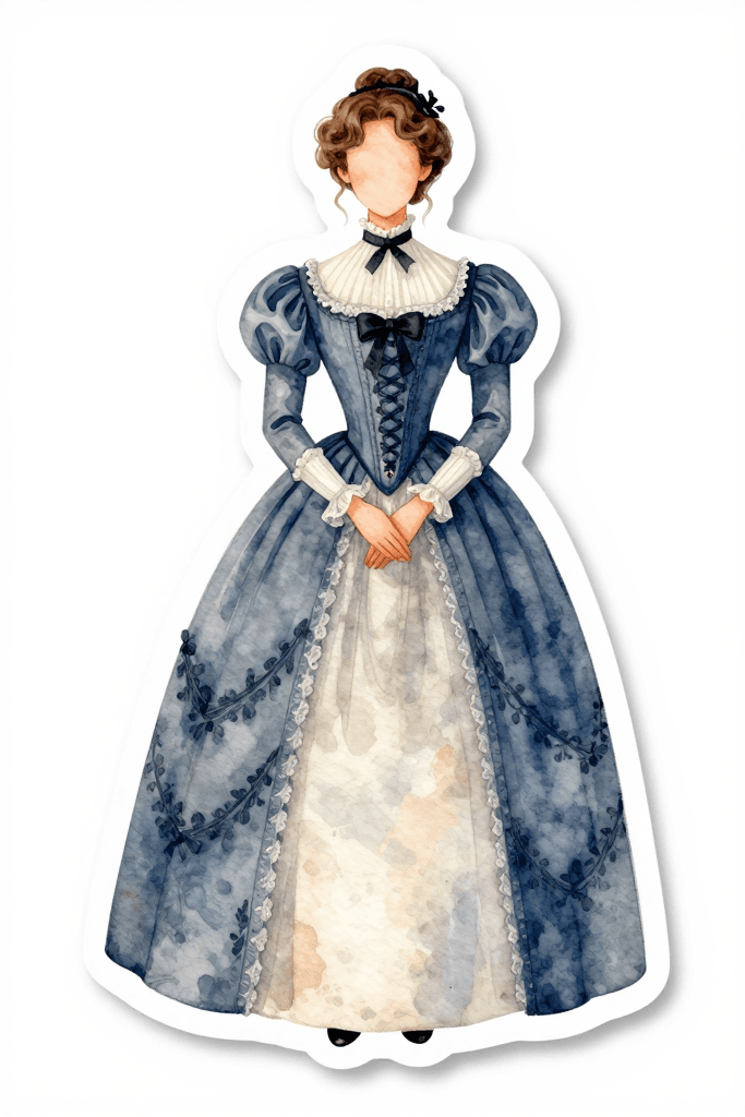 Victorian Aesthetic - Victorian Woman Sticker Printable